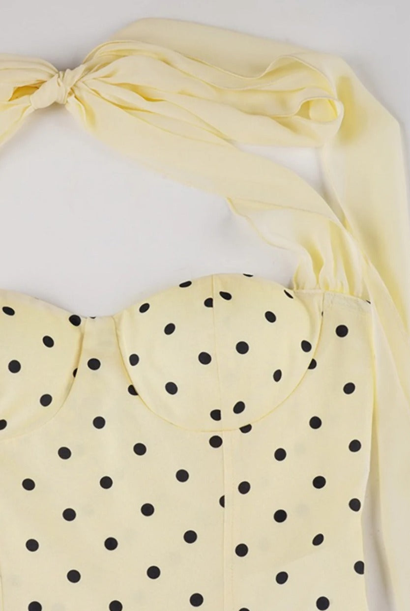 polka-dot-sash-halter-tulip-mini-dress