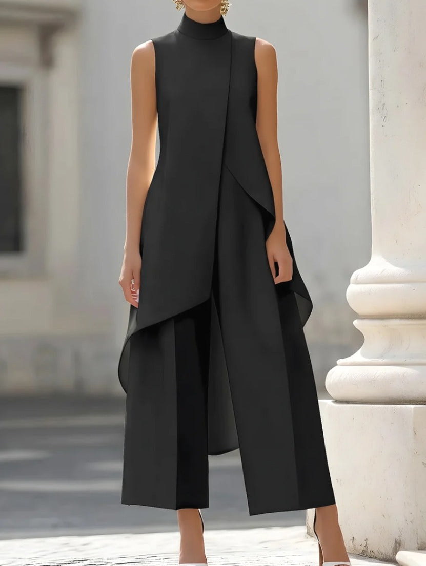 asymmetric-layered-sleeveless-top-wide-leg-pants-set