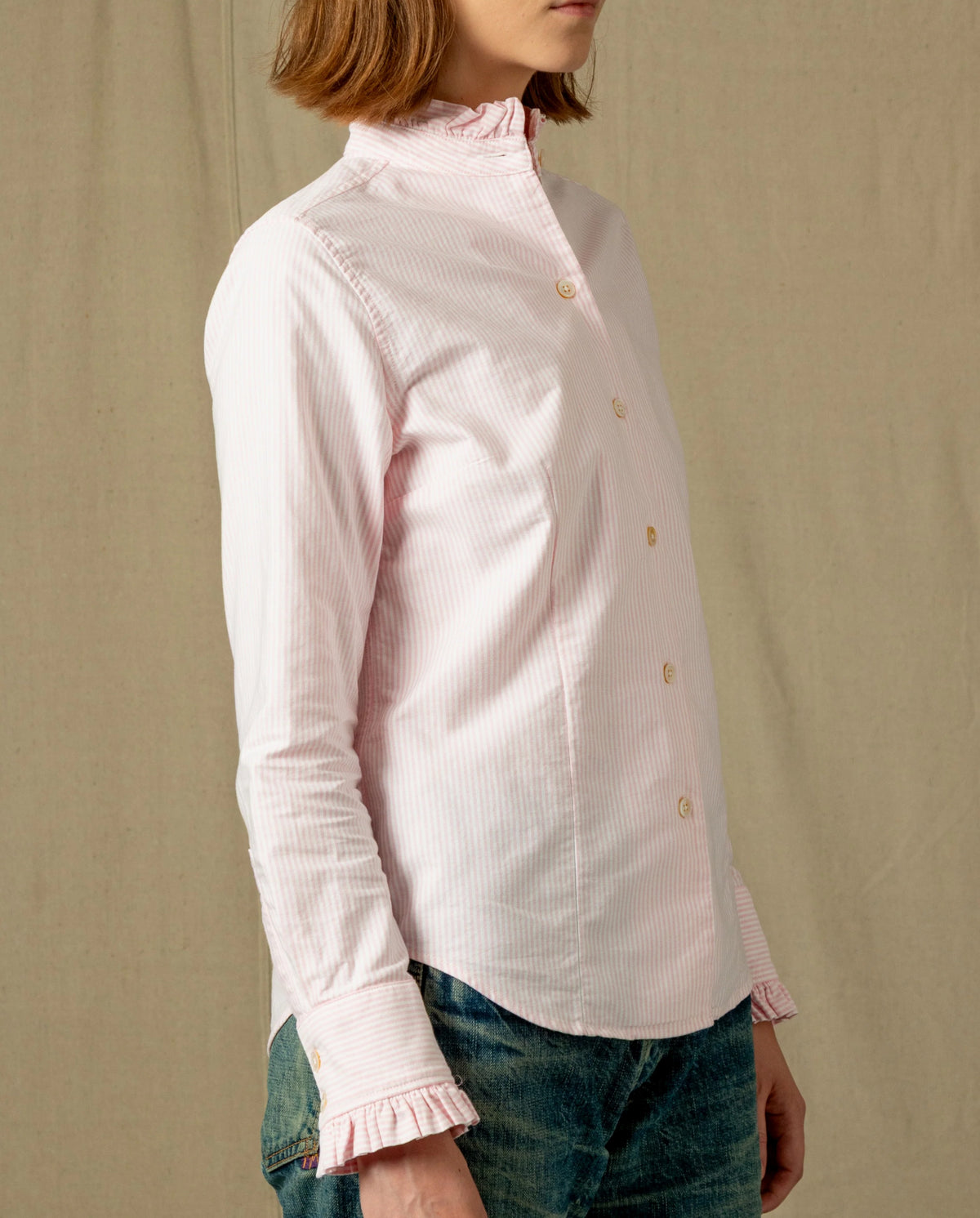 monique-ruffle-shirt-in-faded-red-oxford-stripe