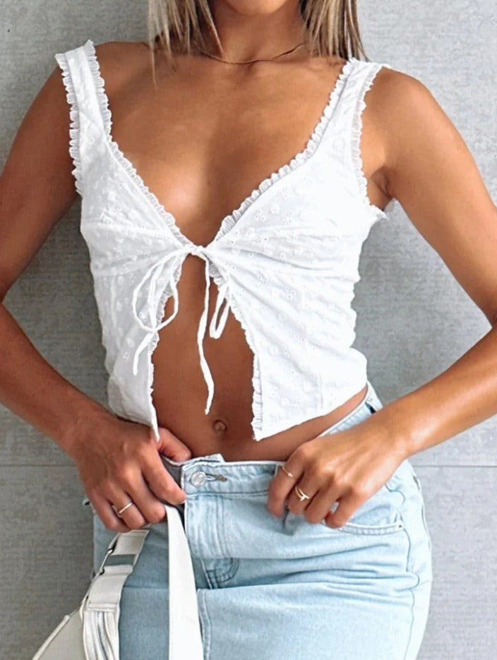 women-y2k-v-neck-lace-patchwork-retro-vest-sleeveless-spaghetti-strap-lace-up-front-split-2024-crop-top