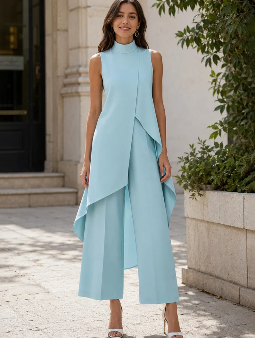 asymmetric-layered-sleeveless-top-wide-leg-pants-set